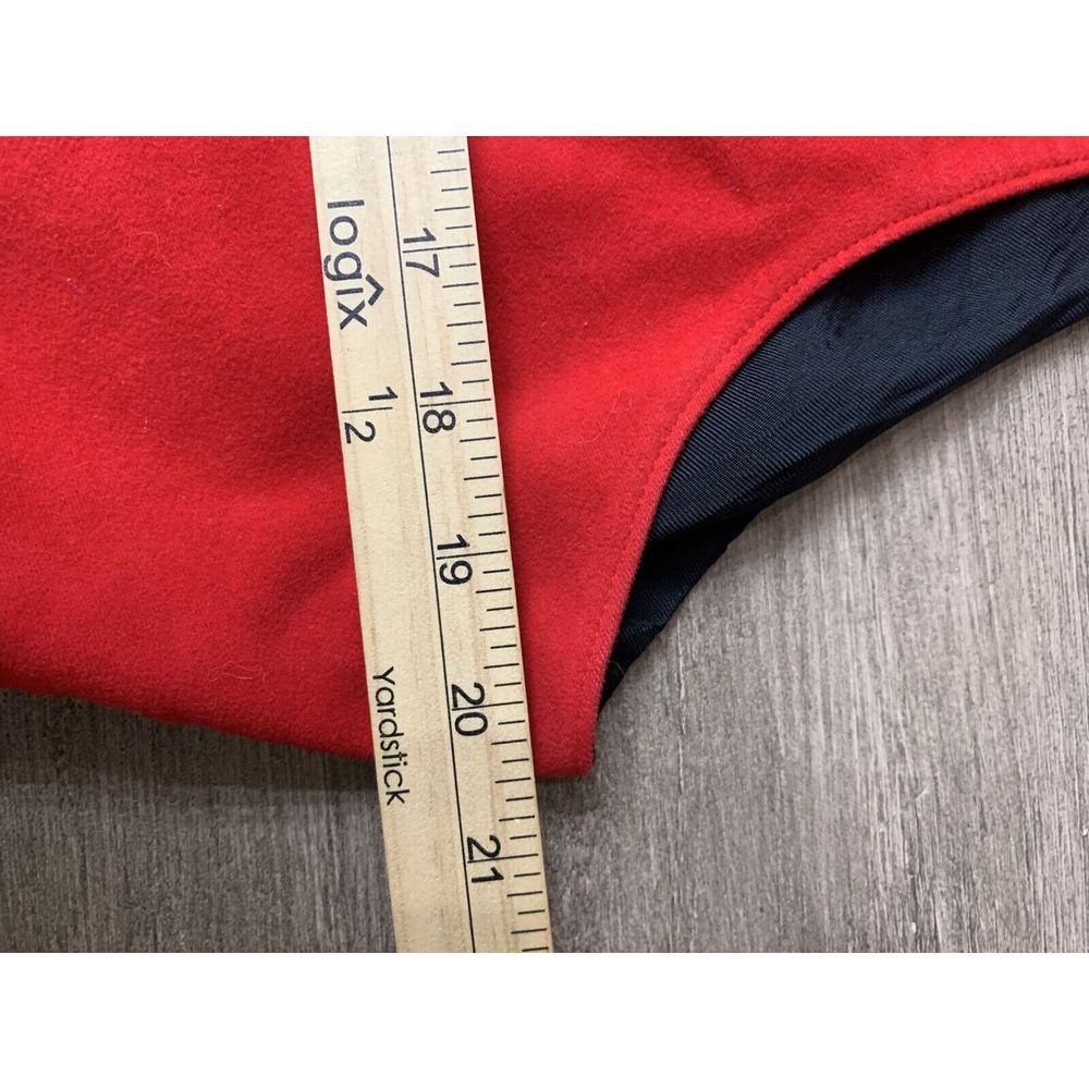 American Vintage Equestrian Vest Western Reversible Womens Red Plaid S/M - Picture 8 of 12